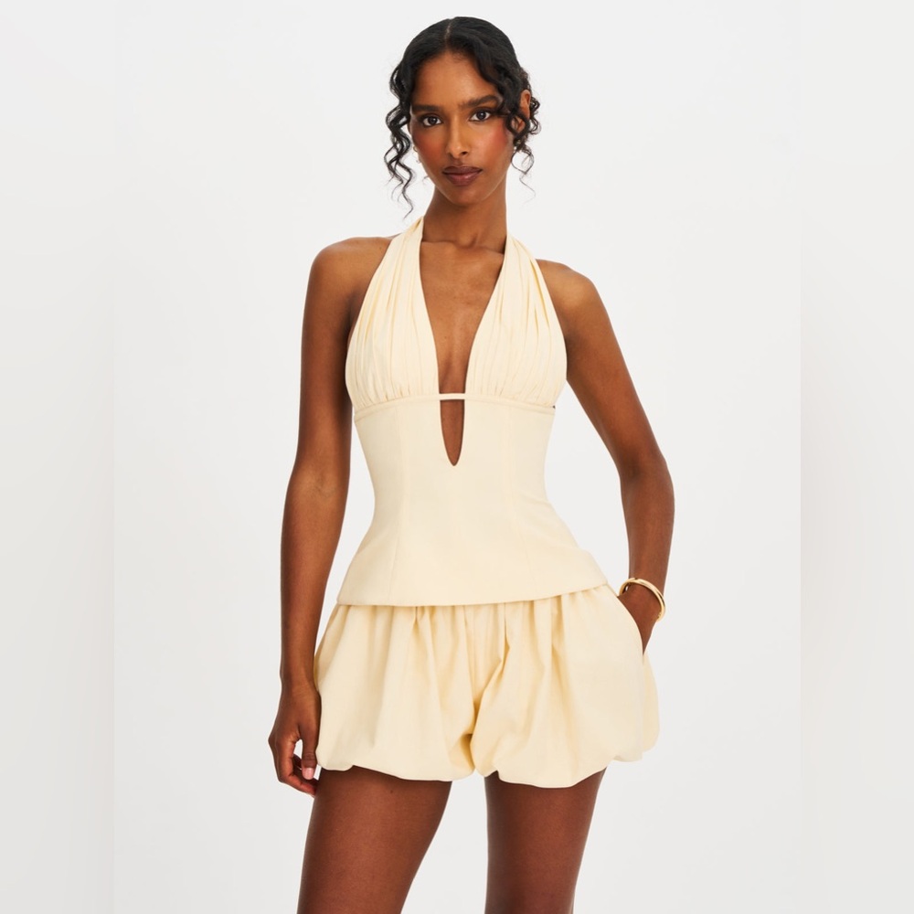 Miss Circle Bubble Shorts and Halter Top Set